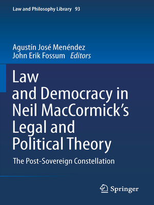 cover image of Law and Democracy in Neil MacCormick's Legal and Political Theory